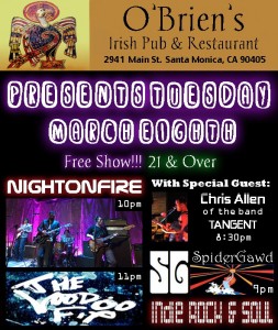 Night on Fire at O'Brien's Pub Mar 8, 2011 10PM