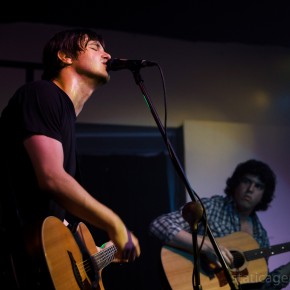 Nate of Razorface with Anthony Mancini at Good Hurt. June 23, 2011